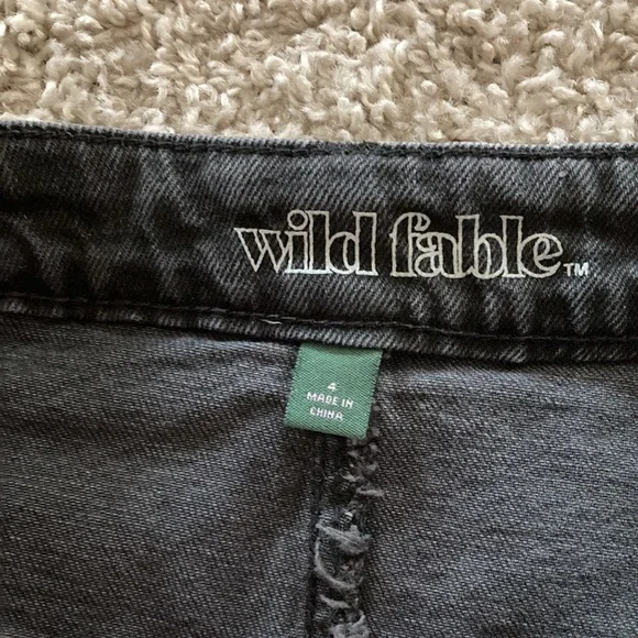 Grey denim mini skirt - Picture 2 of 2